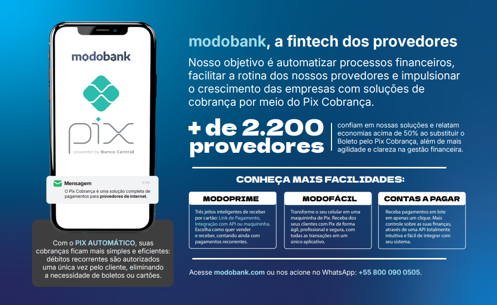 modobank, a fintech dos provedores